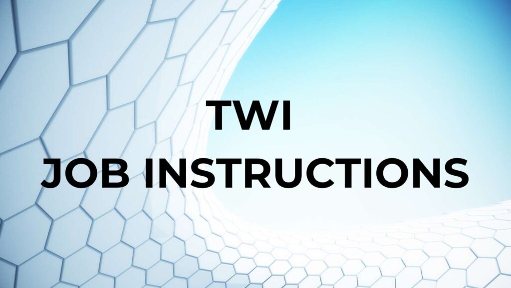 TWI Job Instructions